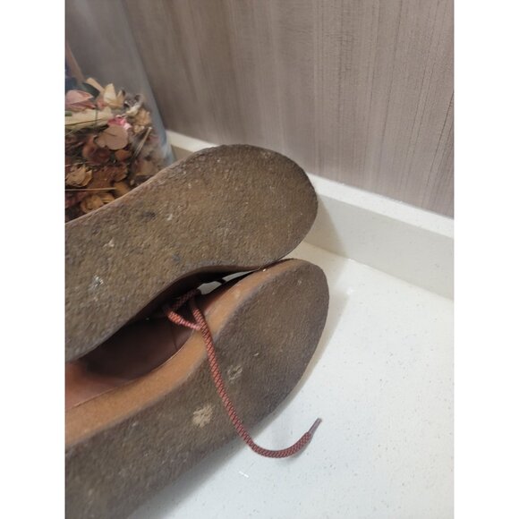 J Crew Women’s Brown Leather Faux Fur Nordic Winter Boots Crepe Soles Sz 8 - Picture 6 of 8